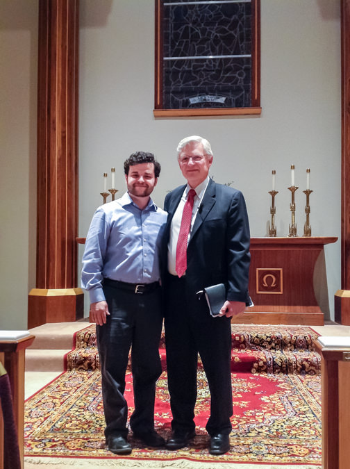 Dr. Peter Lillback with Ted Paul at Grace Bible Church in Oklahoma City