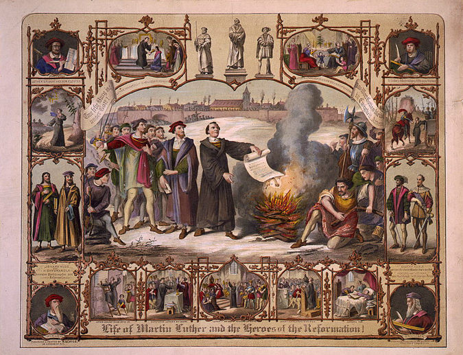The life of Martin Luther and heroes of the reformation