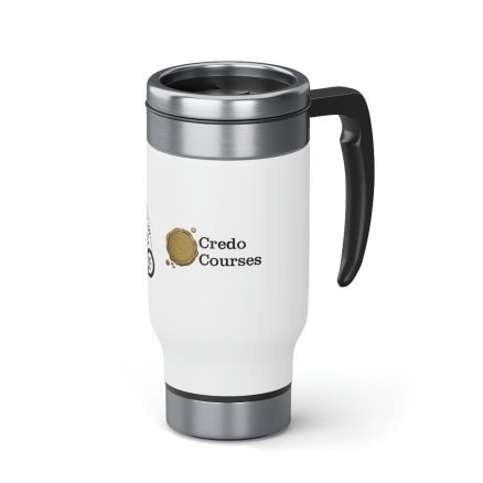 Trinity/Credo Courses Stainless Steel Travel Mug with Handle, 14oz - Image 5