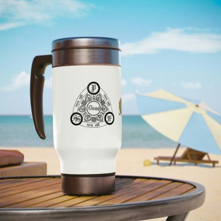 Trinity/Credo Courses Stainless Steel Travel Mug with Handle, 14oz - Image 6