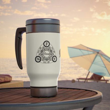 Trinity/Credo Courses Stainless Steel Travel Mug with Handle, 14oz - Image 7